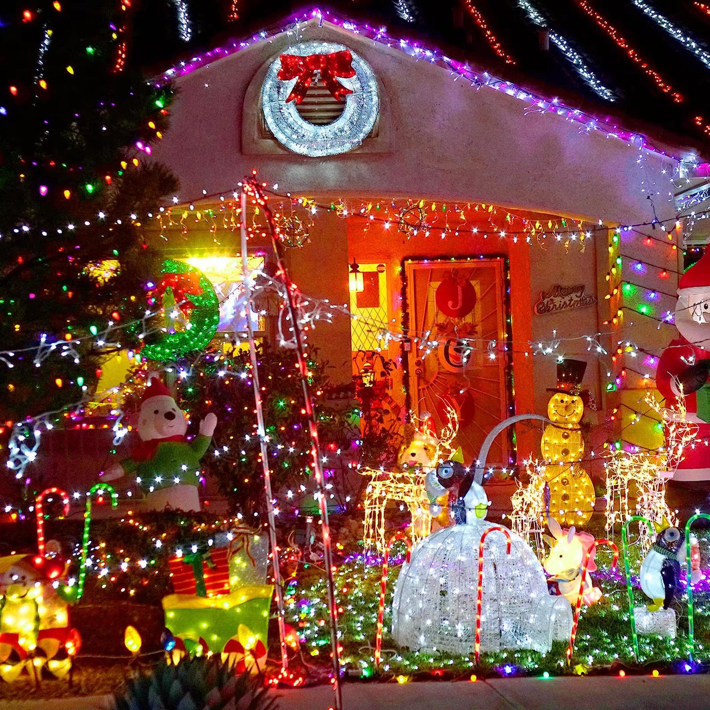 20M Black Wire 156/200 LED Fairy String Lights Garlands Christmas Tree Decoration for Wedding Party Outdoor Indoor EU UK Plug