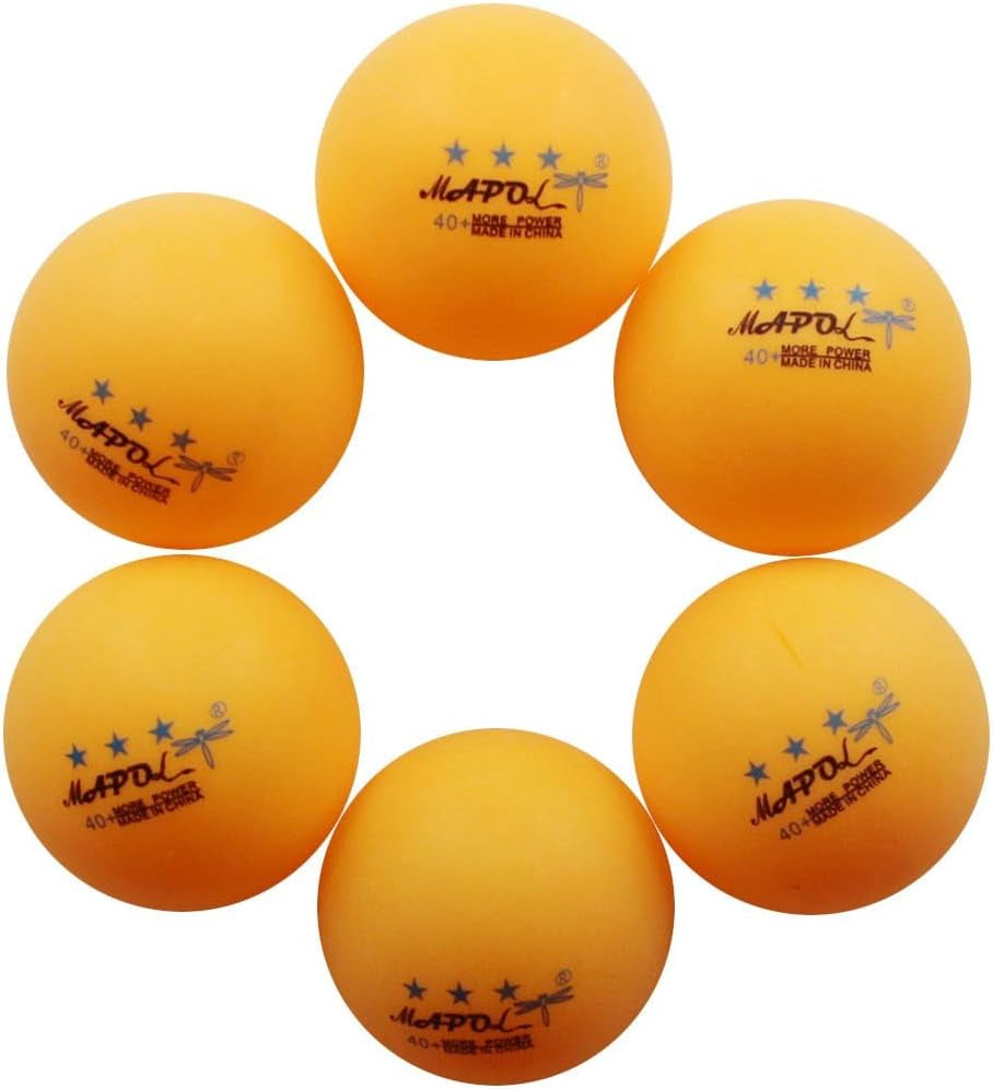 50- Pack Orange 3-Star Premium Ping Pong Balls Bulk,Advanced Training Table Tennis Ball