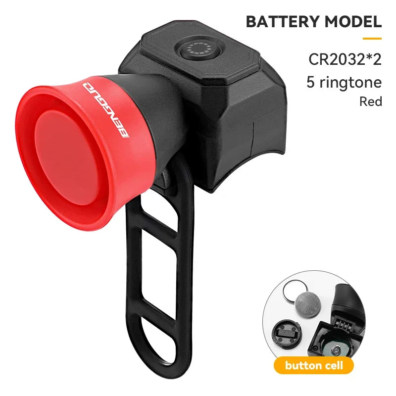 Bicycle Horn Mountain Bike Mini USB Charging Waterproof Electronic Bike Bell Riding Equipment Children'S Scooter Accessories