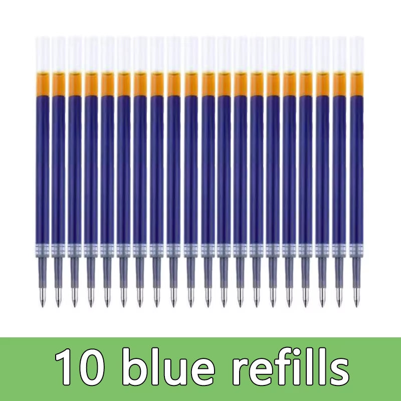 Gel Pens Set Black Blue Red Refill Gel Pen Bullet Tip 0.5Mm School & Office Supplies Stationery Kawaii Accessories Stationery