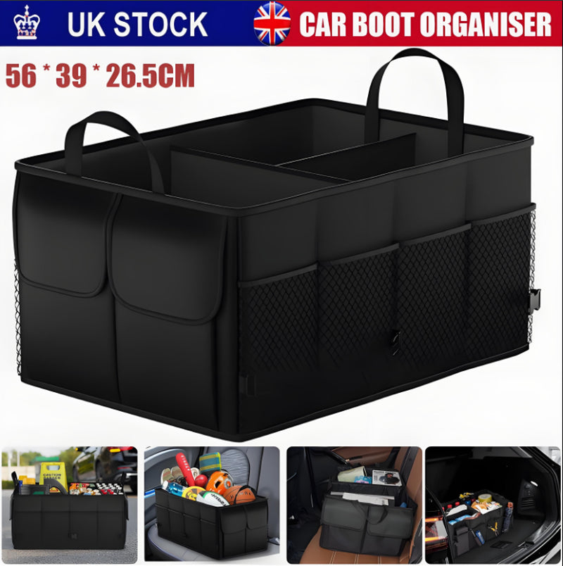 Car Boot Organiser Foldable Portable Heavy Duty Tidy Car Storage Organiser UK