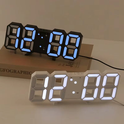 Digital Wall Clock, Desktop Clock, Home Decor, Indoor LED Table Clock, Living Room Wall Clock