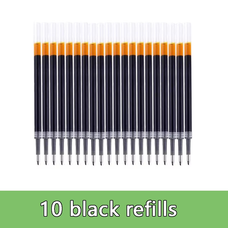 Gel Pens Set Black Blue Red Refill Gel Pen Bullet Tip 0.5Mm School & Office Supplies Stationery Kawaii Accessories Stationery