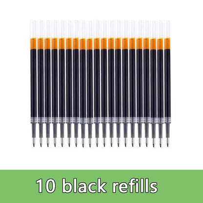 Gel Pens Set Black Blue Red Refill Gel Pen Bullet Tip 0.5Mm School & Office Supplies Stationery Kawaii Accessories Stationery