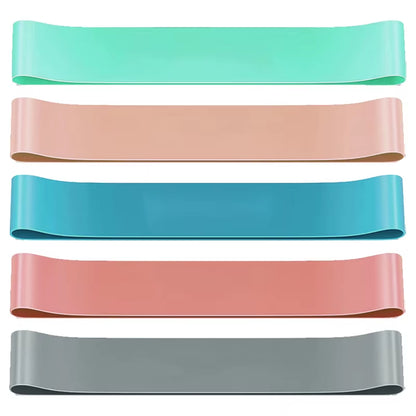 Different Resistance Bands Yoga Band Fitness Exercise Training Hip Tension Band Leg Squat Dance Elastic Loop Stretch Band
