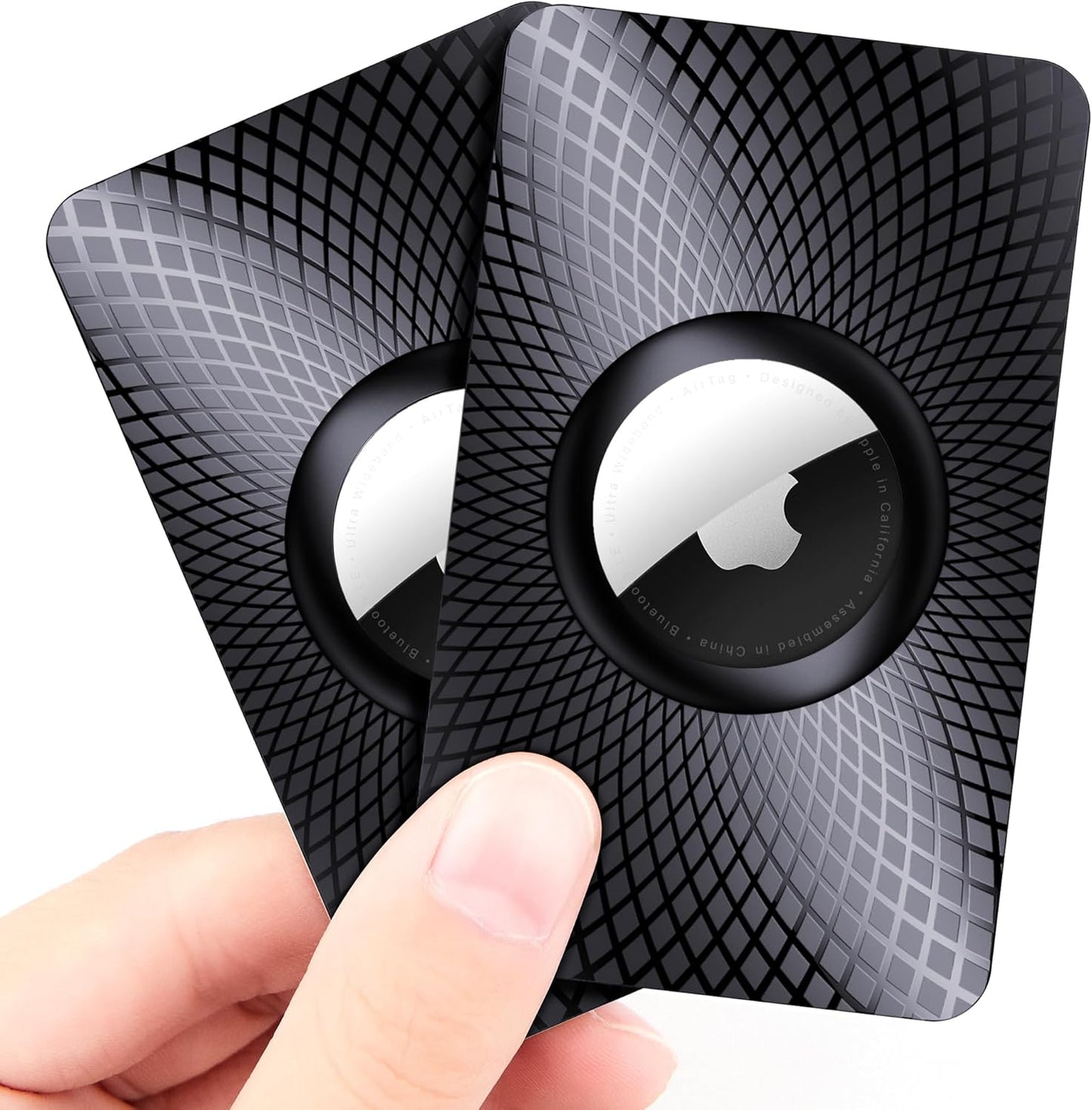 Airtag Wallet Holder 2 Pack Ultra Thin Apple Airtag Case Airtag Card Holder for Purse Backpack Handbag Handbag