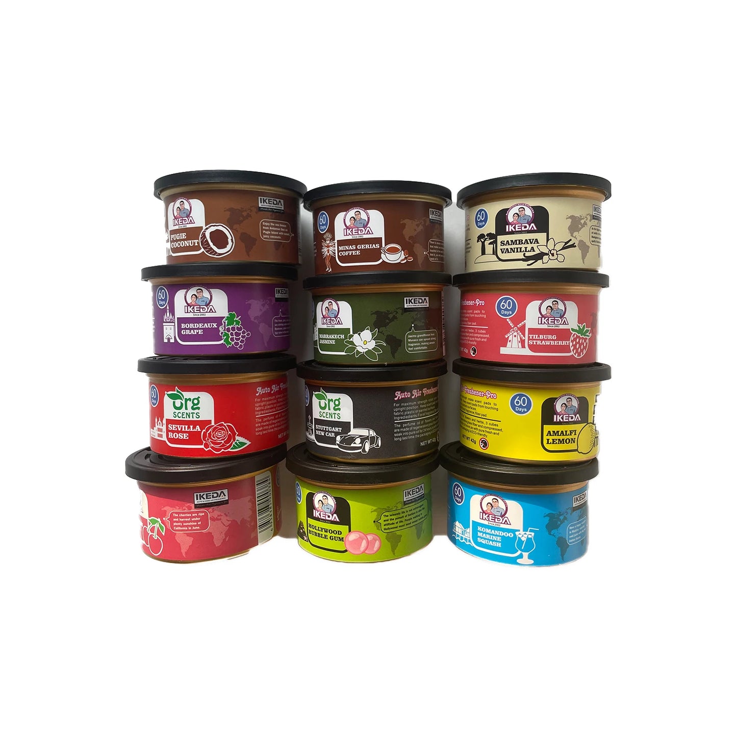 Car Air Freshener Bubble Gum Scent Organic Cans Odor Eliminator Essential Long-Lasting,Strong Fragrance for Home Closet