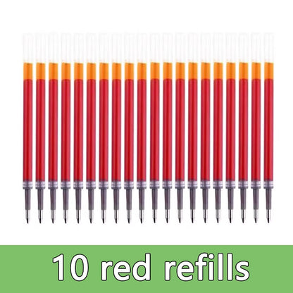 Gel Pens Set Black Blue Red Refill Gel Pen Bullet Tip 0.5Mm School & Office Supplies Stationery Kawaii Accessories Stationery