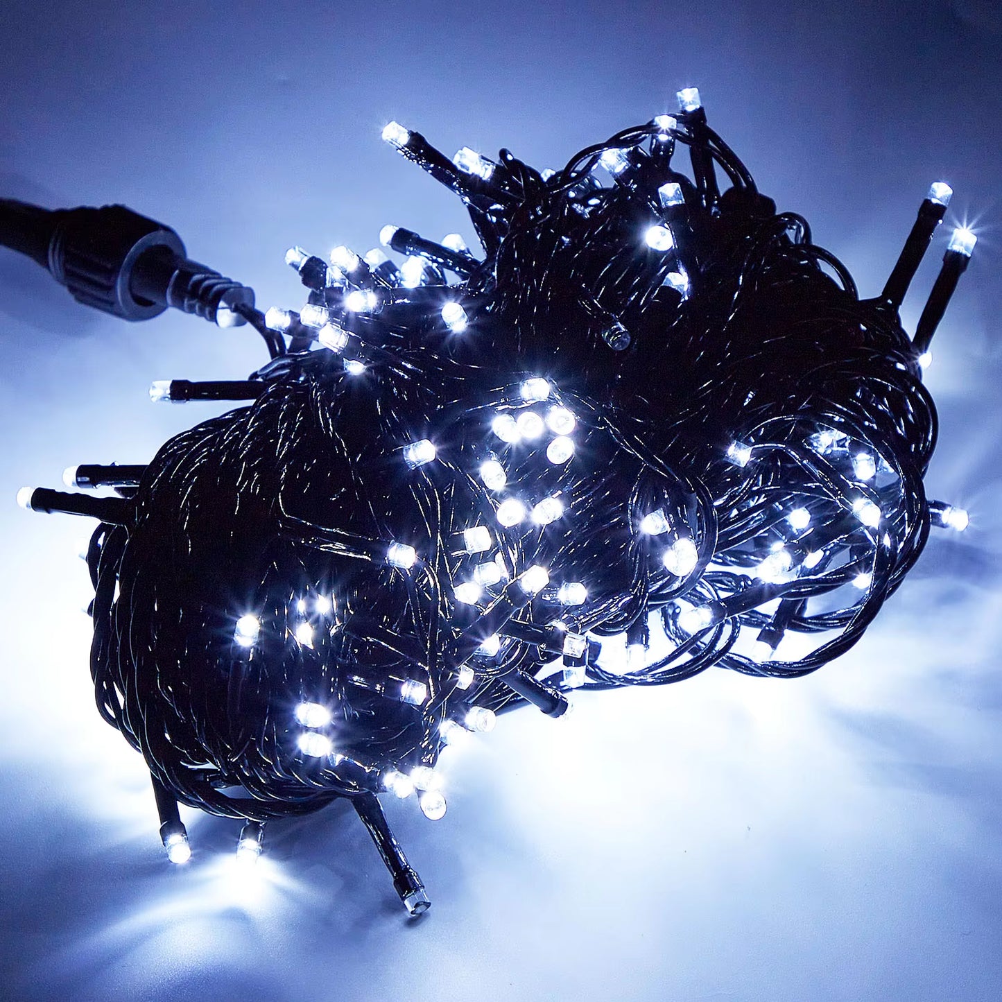20M Black Wire 156/200 LED Fairy String Lights Garlands Christmas Tree Decoration for Wedding Party Outdoor Indoor EU UK Plug