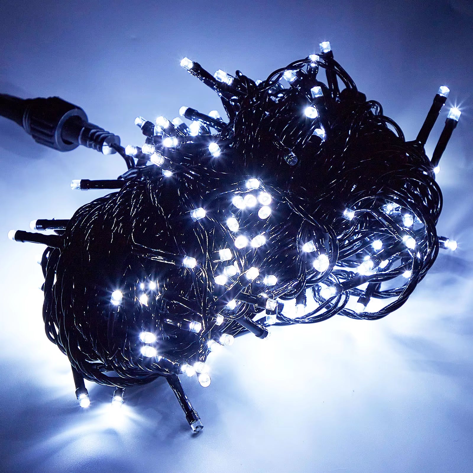 20M Black Wire 156/200 LED Fairy String Lights Garlands Christmas Tree Decoration for Wedding Party Outdoor Indoor EU UK Plug