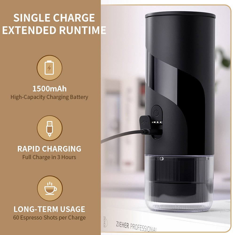 Portable Electric Portable Espresso Coffee Maker Machine for Car & Home &Camping