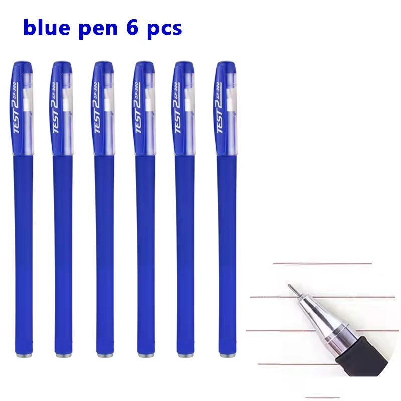 Gel Pens Set Black Blue Red Refill Gel Pen Bullet Tip 0.5Mm School & Office Supplies Stationery Kawaii Accessories Stationery