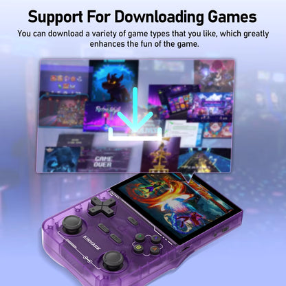 Open Source K36 Retro Handheld Video Game Console 16000 Games Emulator for PS1/PSP/DC/N64/SS 500Nit 3.5 Inch IPS Screen