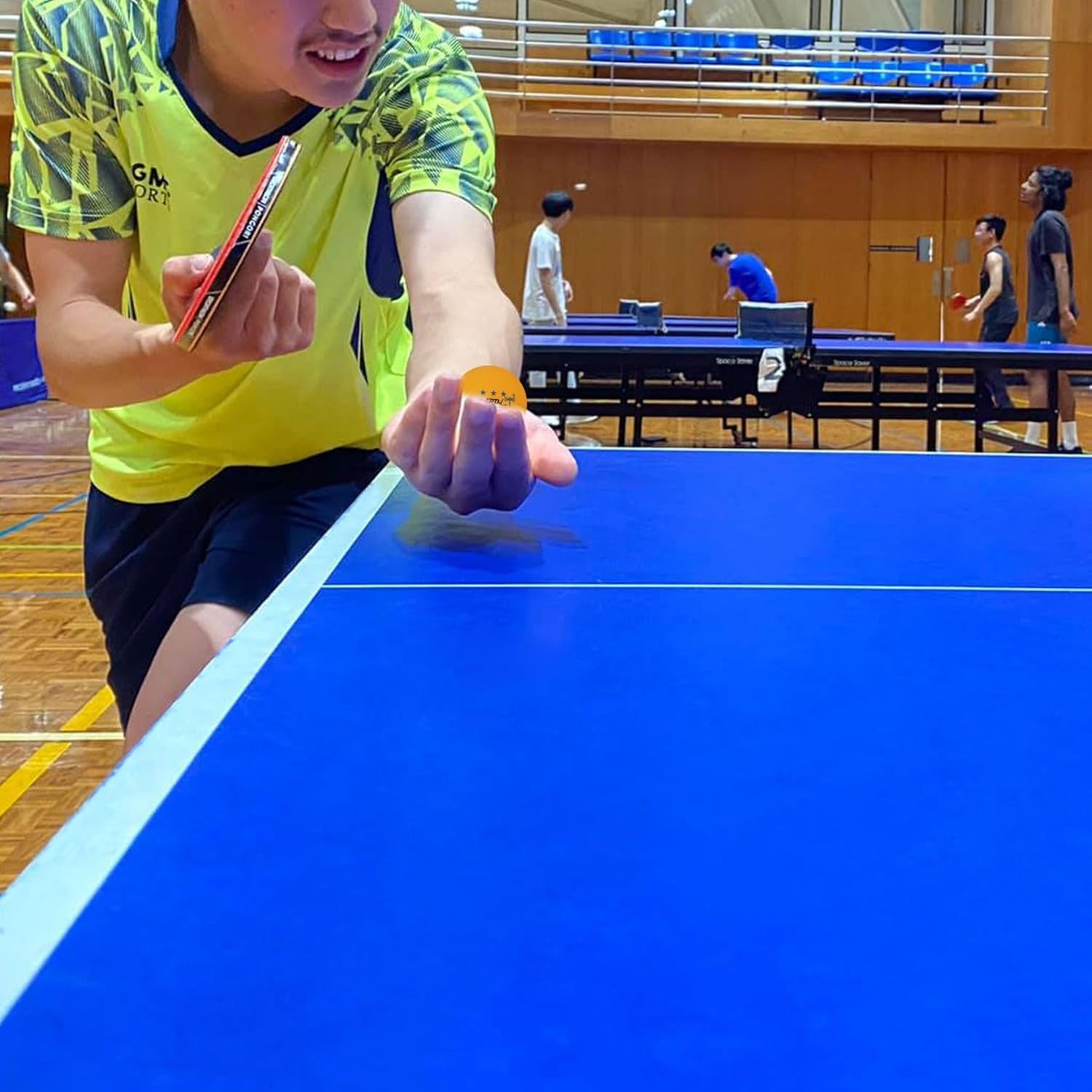 50- Pack Orange 3-Star Premium Ping Pong Balls Bulk,Advanced Training Table Tennis Ball