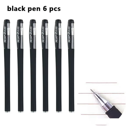 Gel Pens Set Black Blue Red Refill Gel Pen Bullet Tip 0.5Mm School & Office Supplies Stationery Kawaii Accessories Stationery