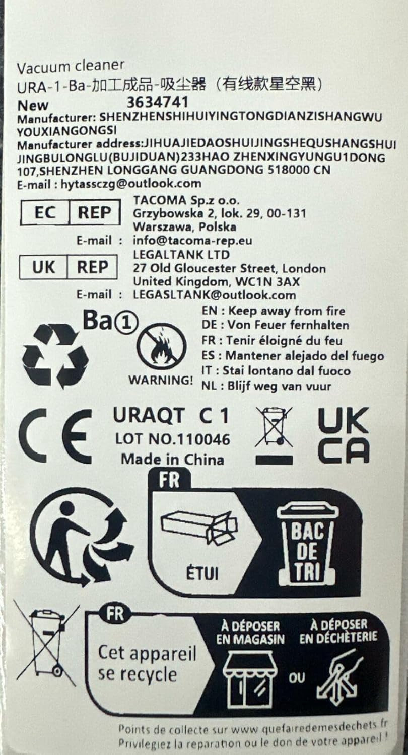 URAQT Handheld Vacuum, 6000Pa Powerful Car Vacuum Cleaner, Portable Hand Car Hoo