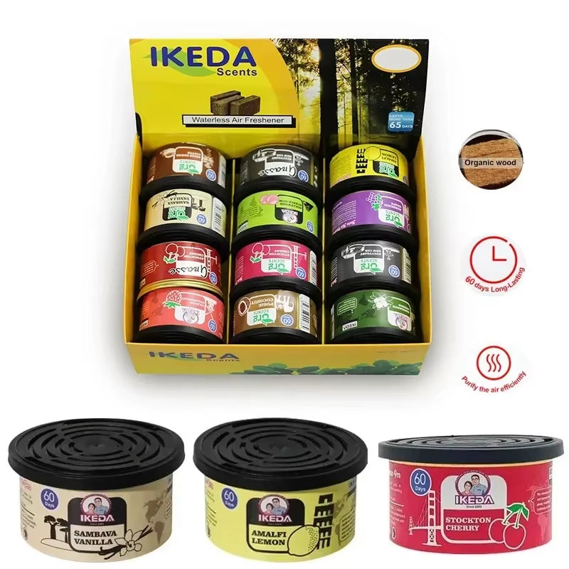 Car Air Freshener Bubble Gum Scent Organic Cans Odor Eliminator Essential Long-Lasting,Strong Fragrance for Home Closet