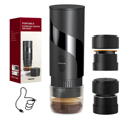 Portable Electric Portable Espresso Coffee Maker Machine for Car & Home &Camping